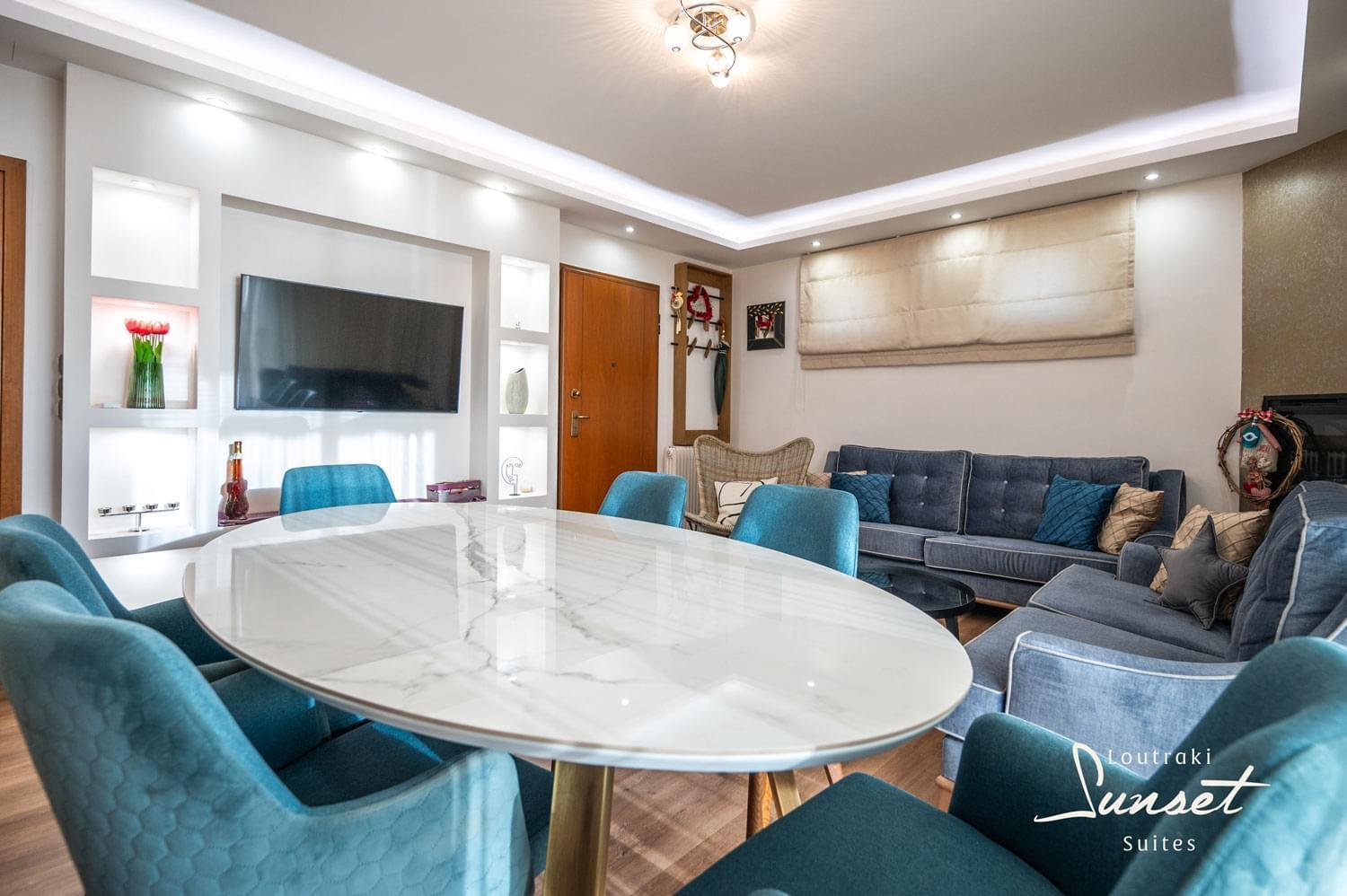 Loutraki Sea Sunset Apartment Bagian luar foto