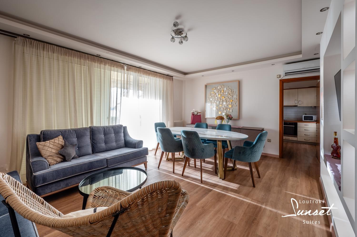 Loutraki Sea Sunset Apartment Bagian luar foto